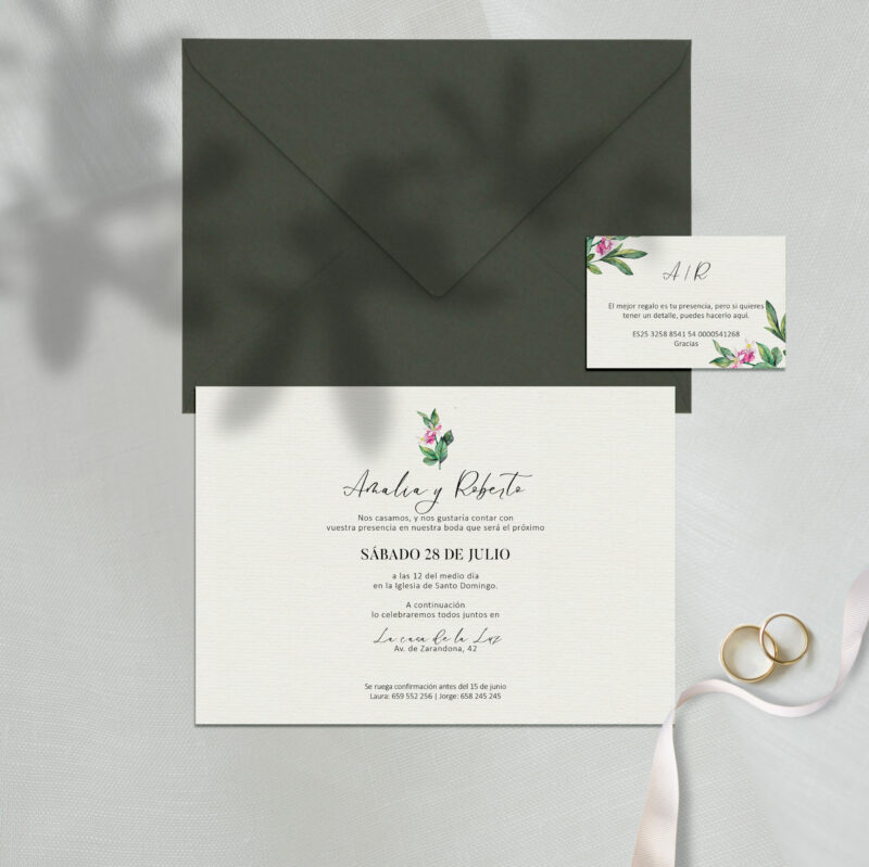 Invitación de boda Azahar