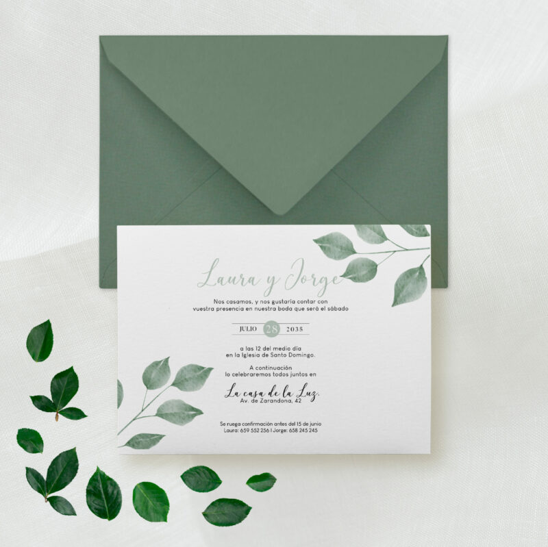 Invitación de boda Lau -Hazlo Cuqui