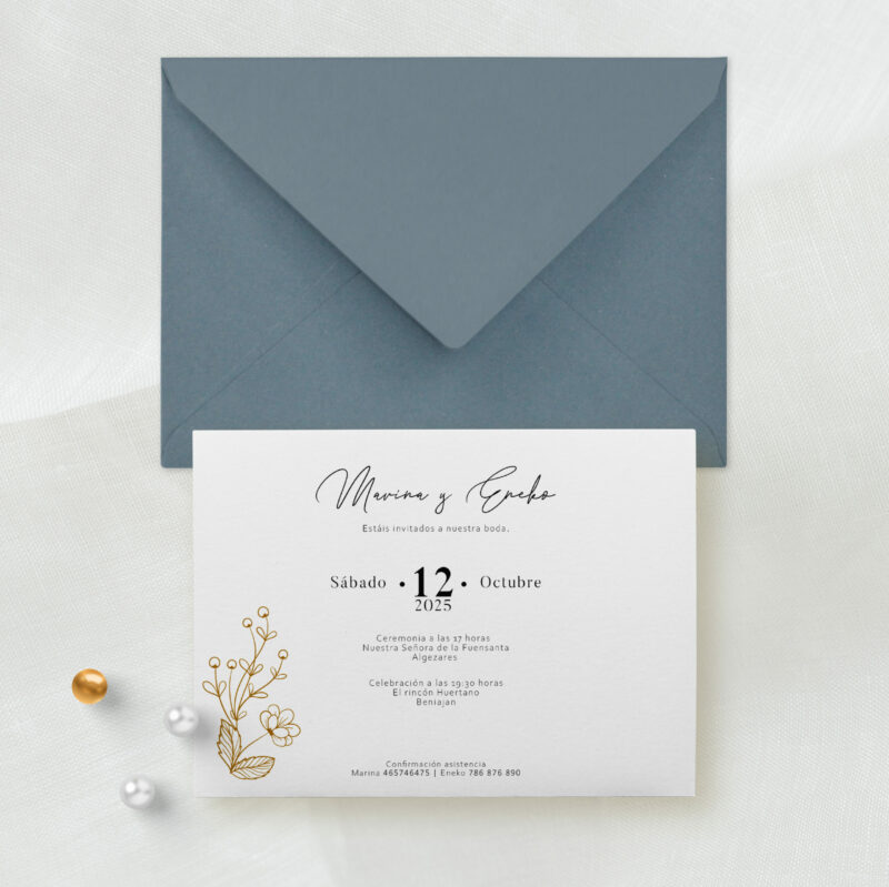 Invitación de boda silueta- Hazlo cuqui