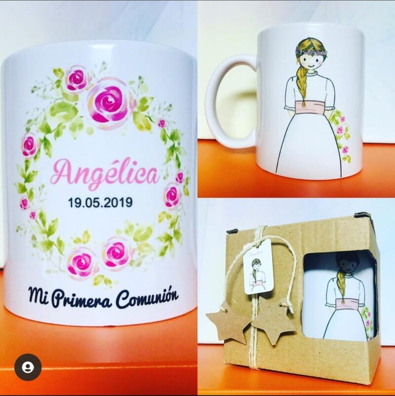 Taza comulgante niña personalizada - Imagen 5