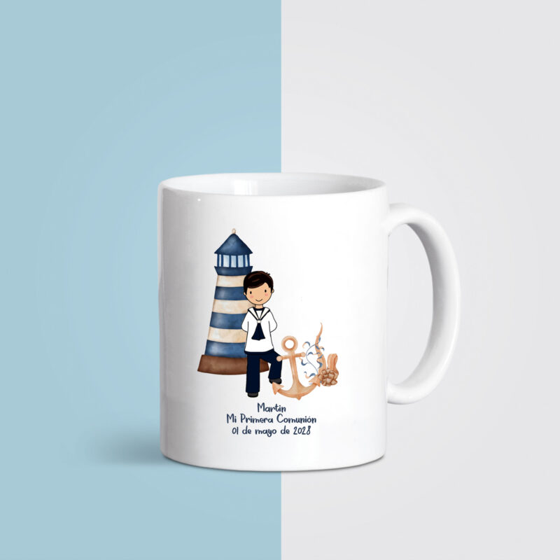 Taza personalizada comunión Martín