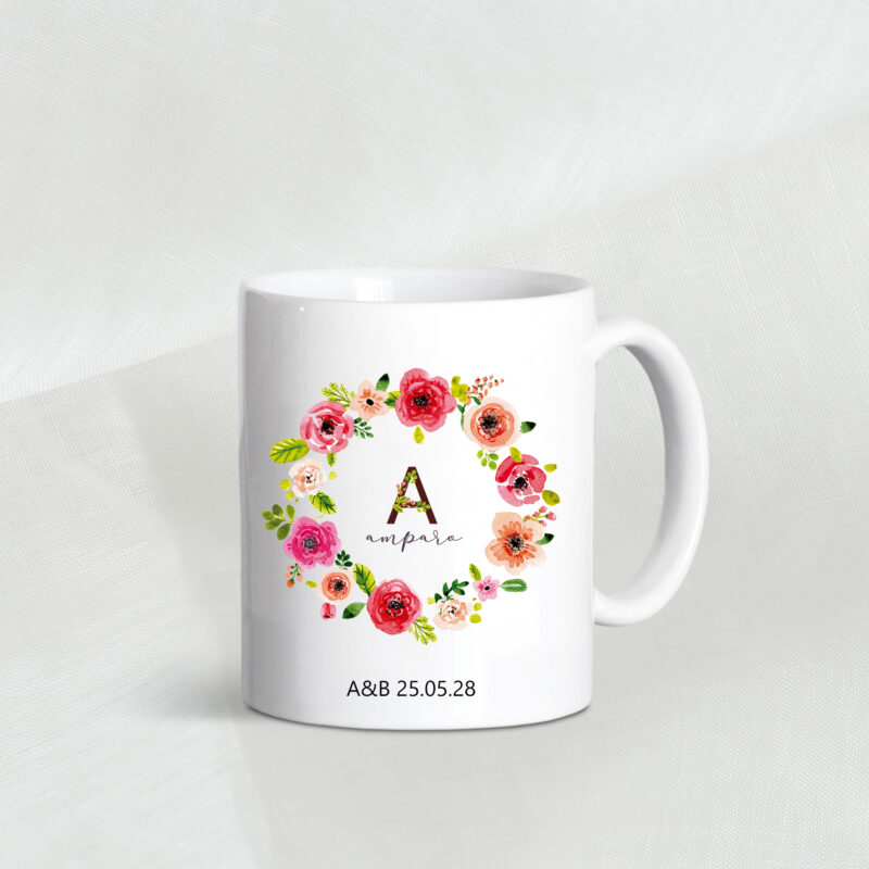 Taza rosas silvestres