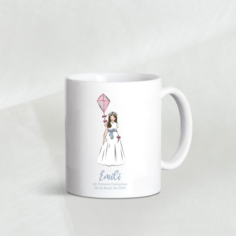 Taza personalizada comunión Emili