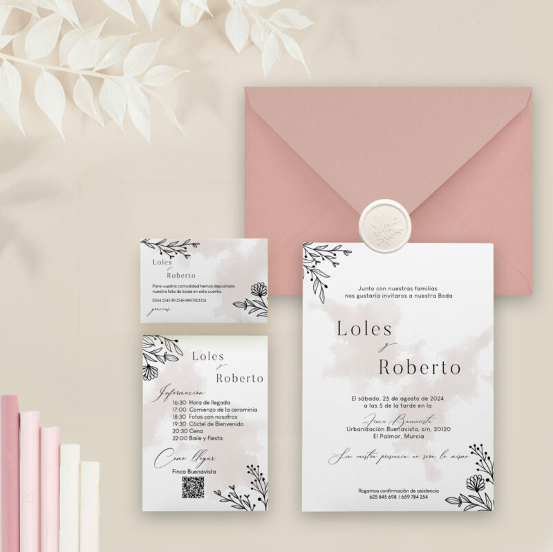 Invitación de boda Nude - Hazlo Cuqui