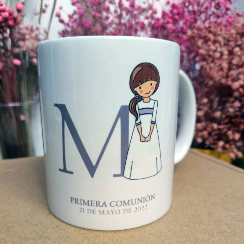 Taza comulgante niña personalizada - Imagen 2