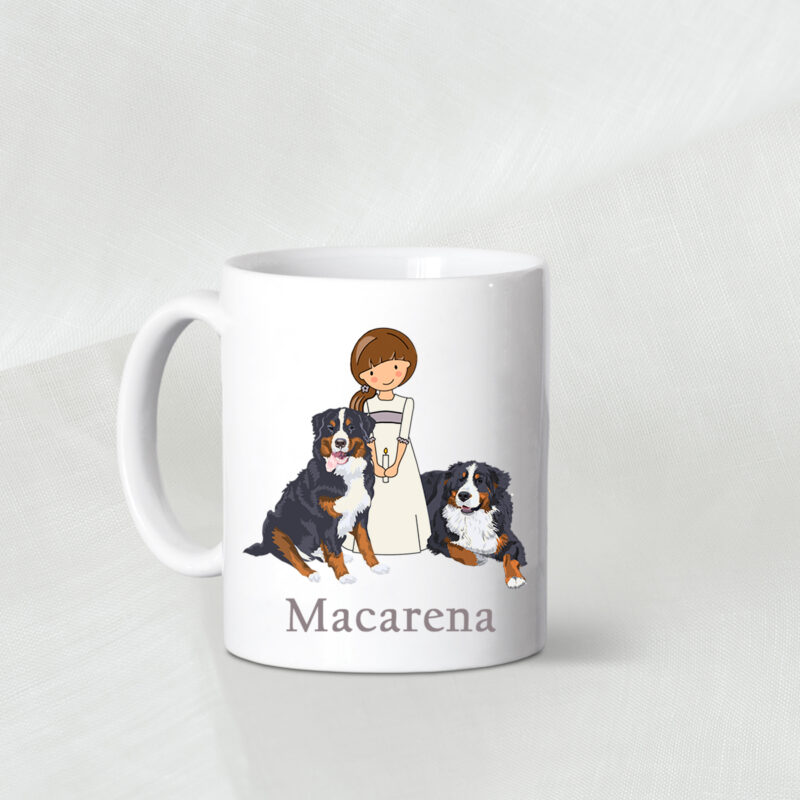 Taza comulgante niña personalizada