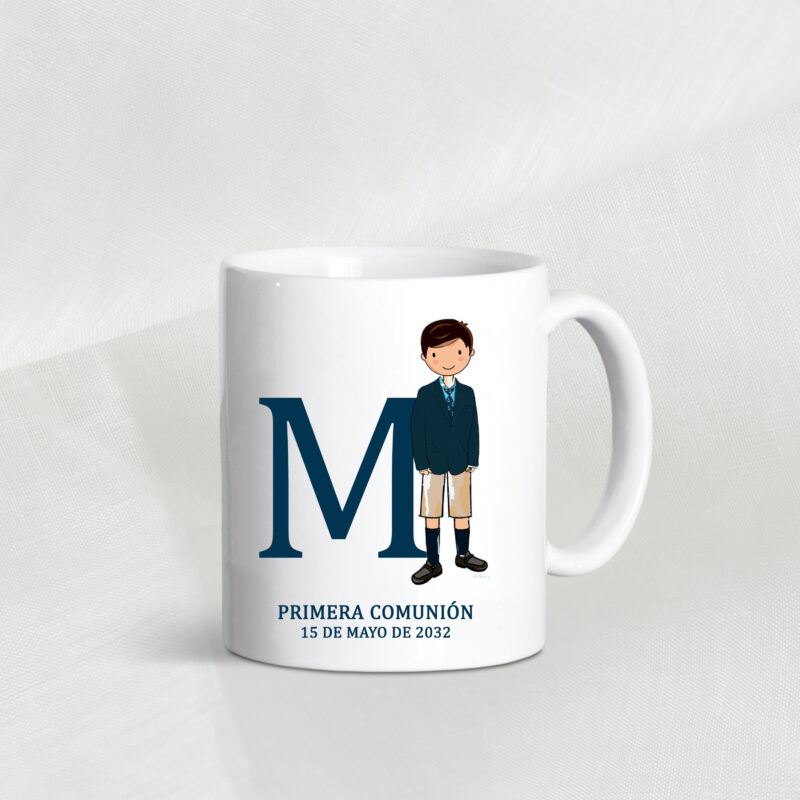 Taza personalizada para niño de comunión
