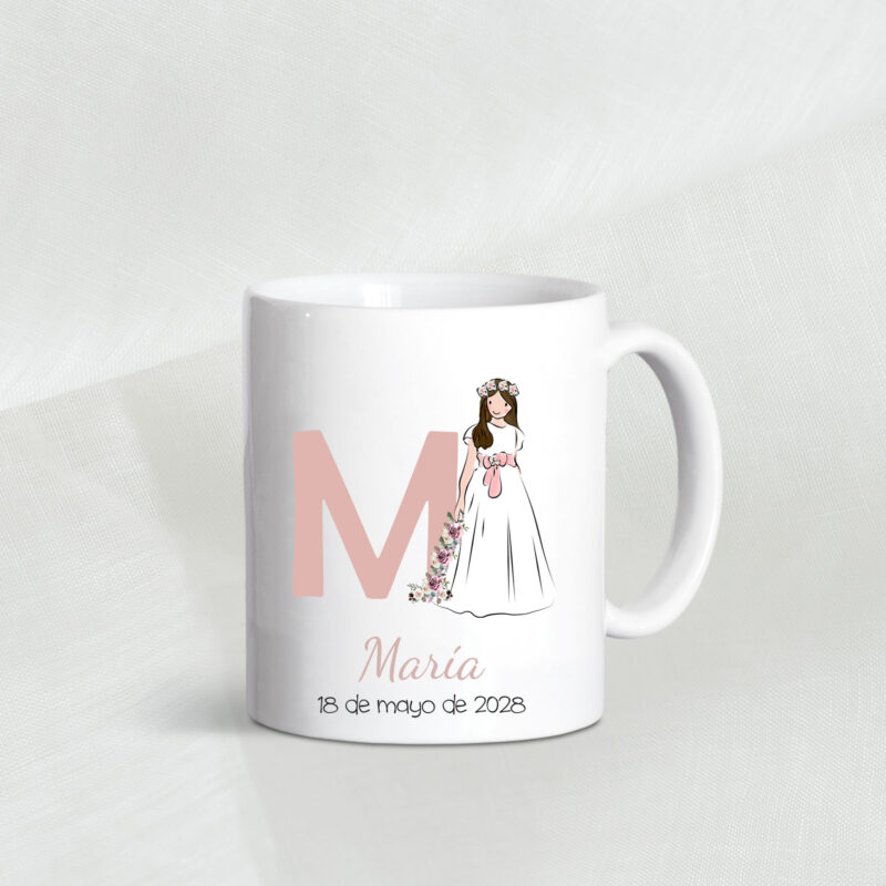 Taza personalizada comunión María