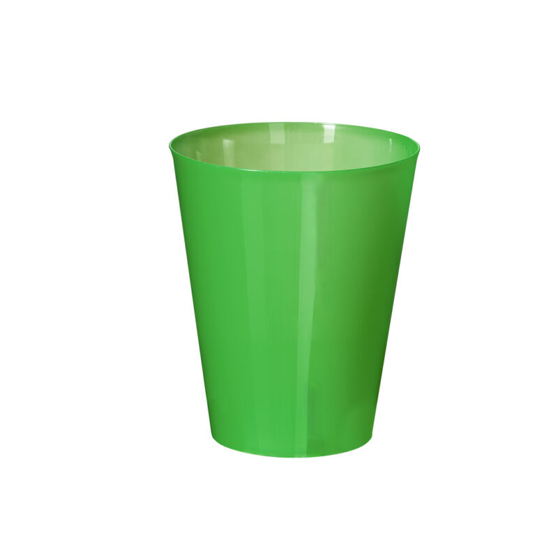 Vasos de plástico reutilizables color verde