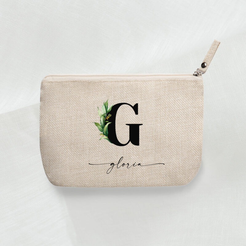 Neceser personalizado botánica verde