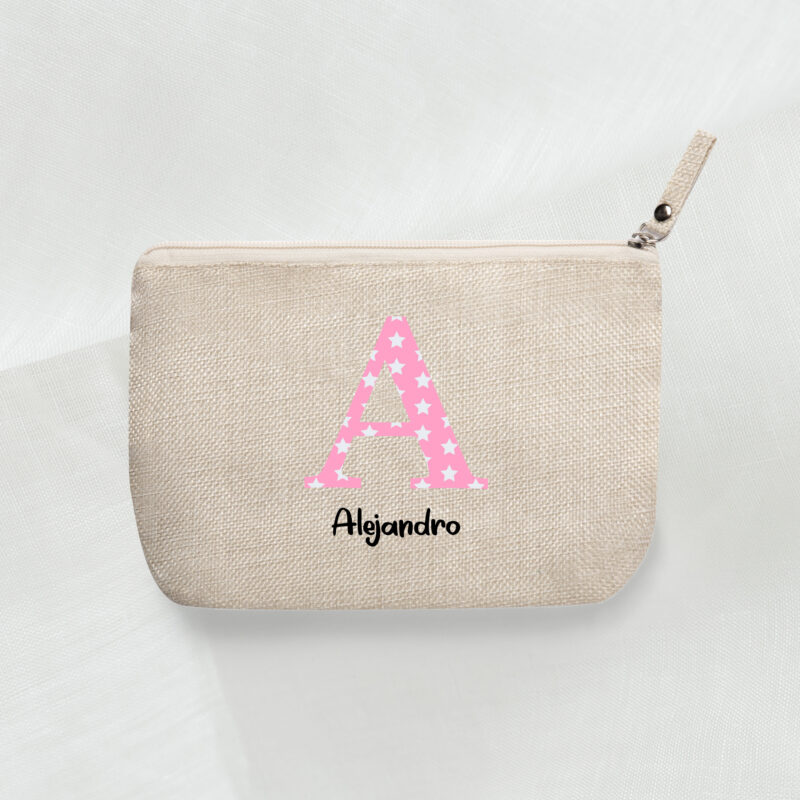 Neceser con estrellas rosa