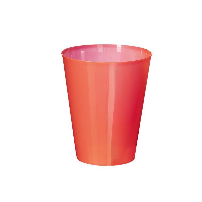 Vasos de plástico reutilizables color rojo