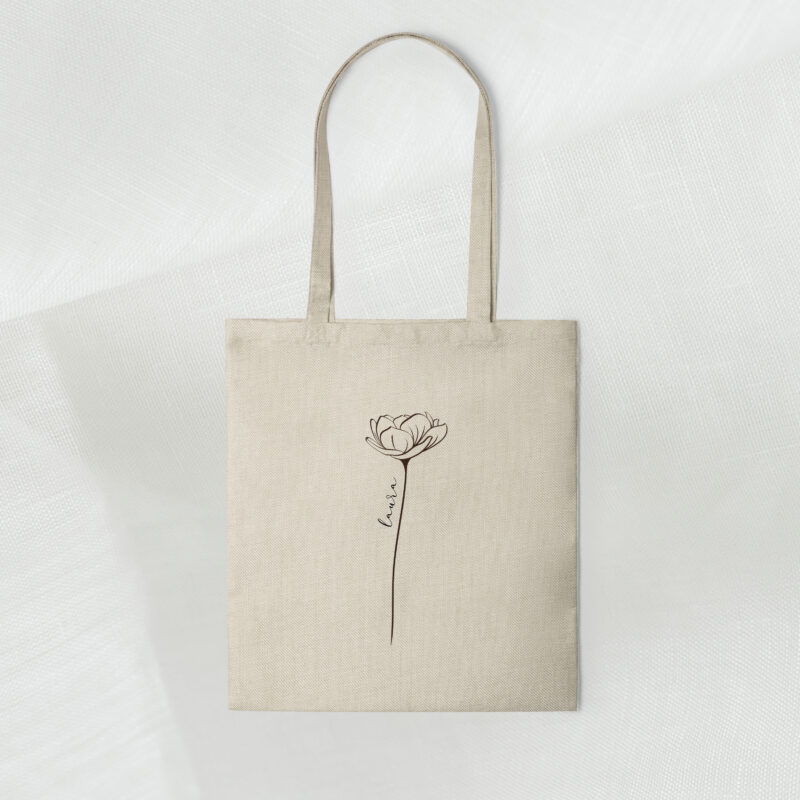 Bolsa de tela minimalista