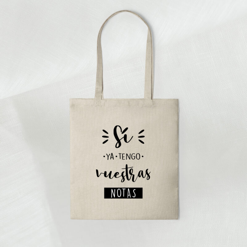 Bolsa profesor personalizada Si tengo las notas