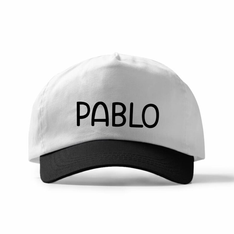Gorra bicolor con nombre