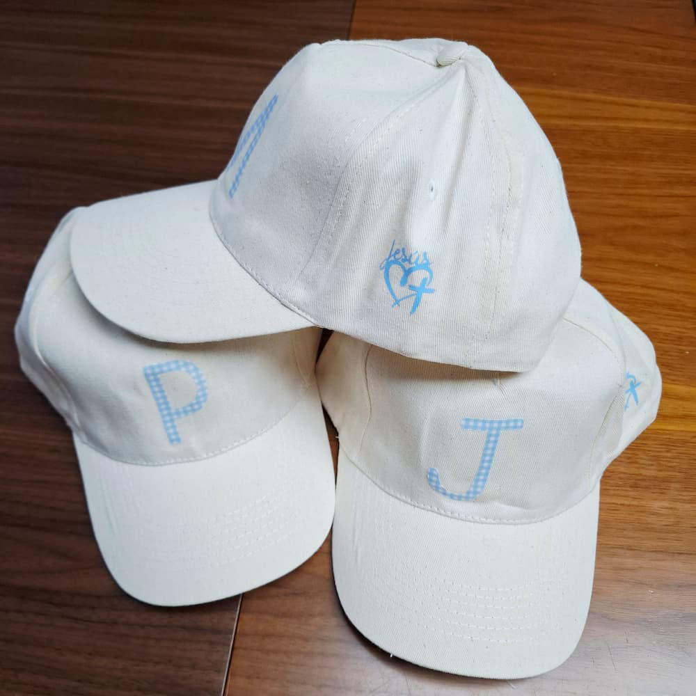 Gorra personalizada vichy algodón orgánico - Imagen 8