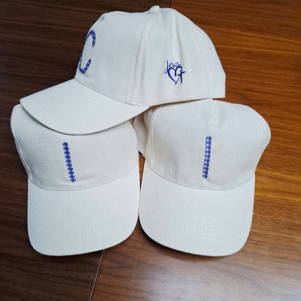 Gorra personalizada vichy algodón orgánico - Imagen 6