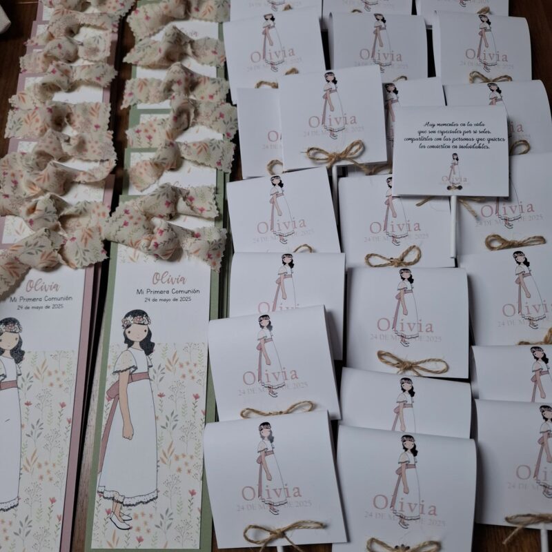Marcapáginas comunión personalizado
