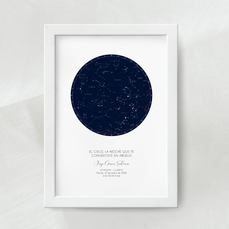 lamina mapa estelar personalizado