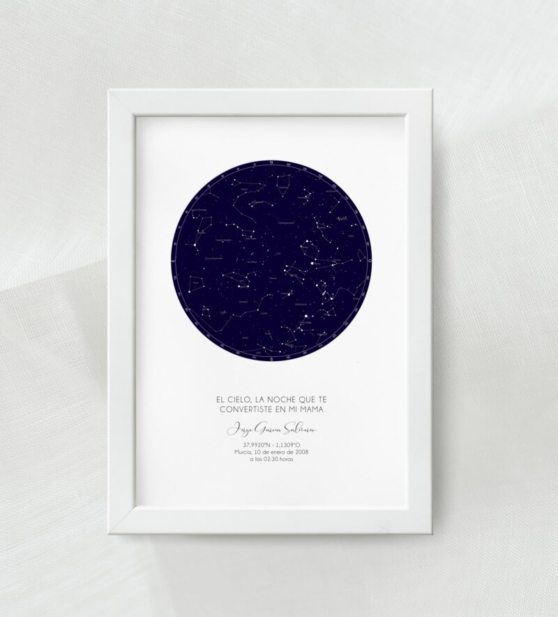 lamina mapa estelar personalizado