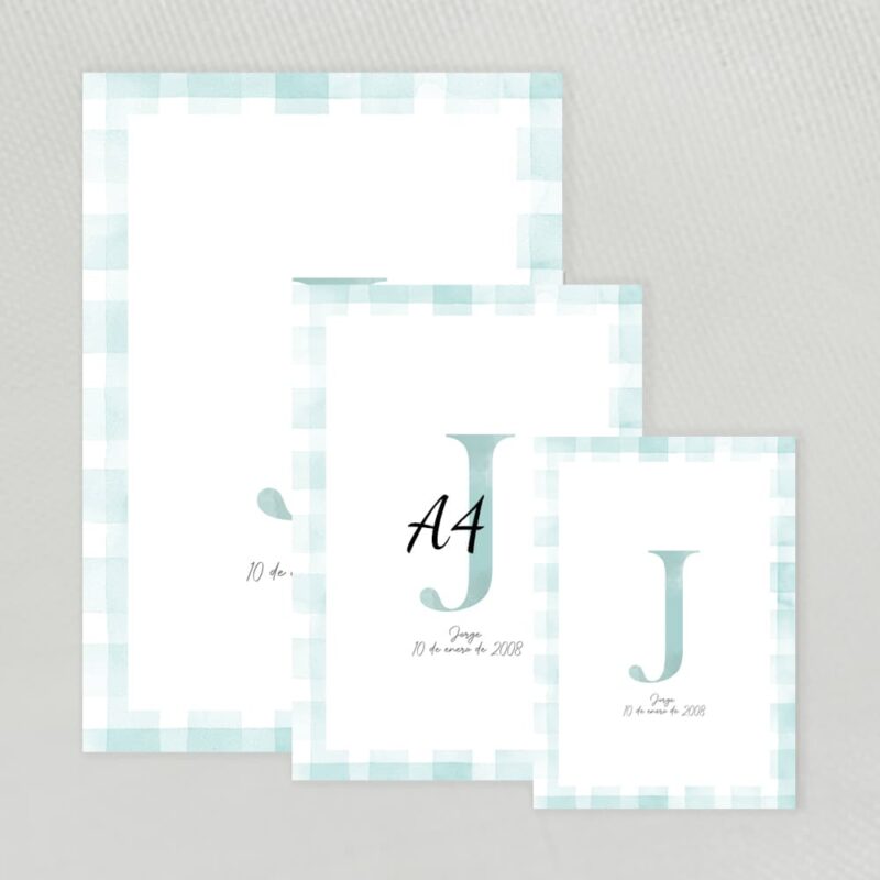 Lámina decorativa con inicial - Imagen 5
