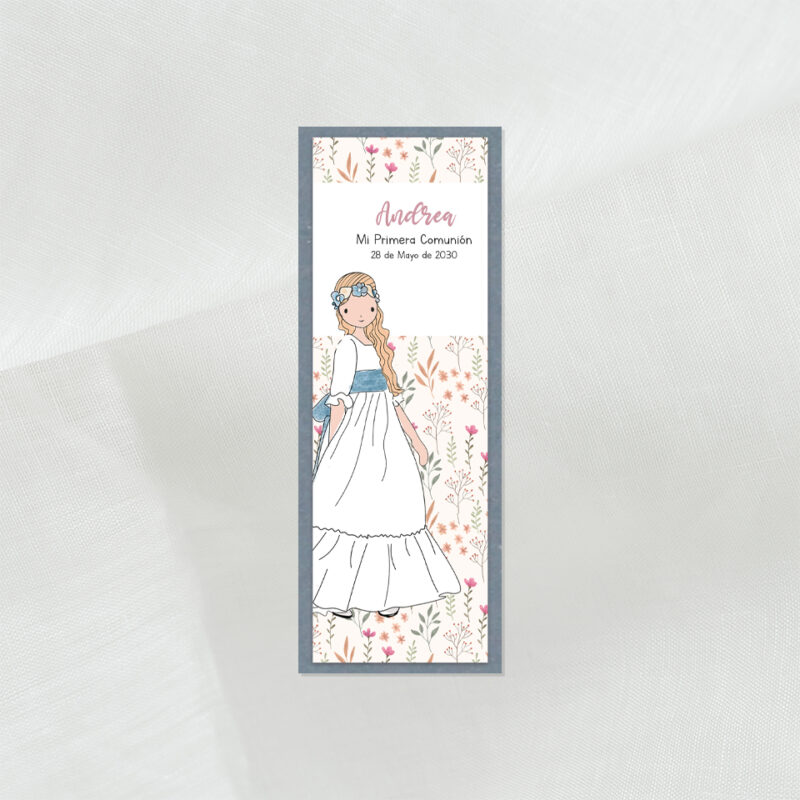 Marcapáginas comunión personalizado
