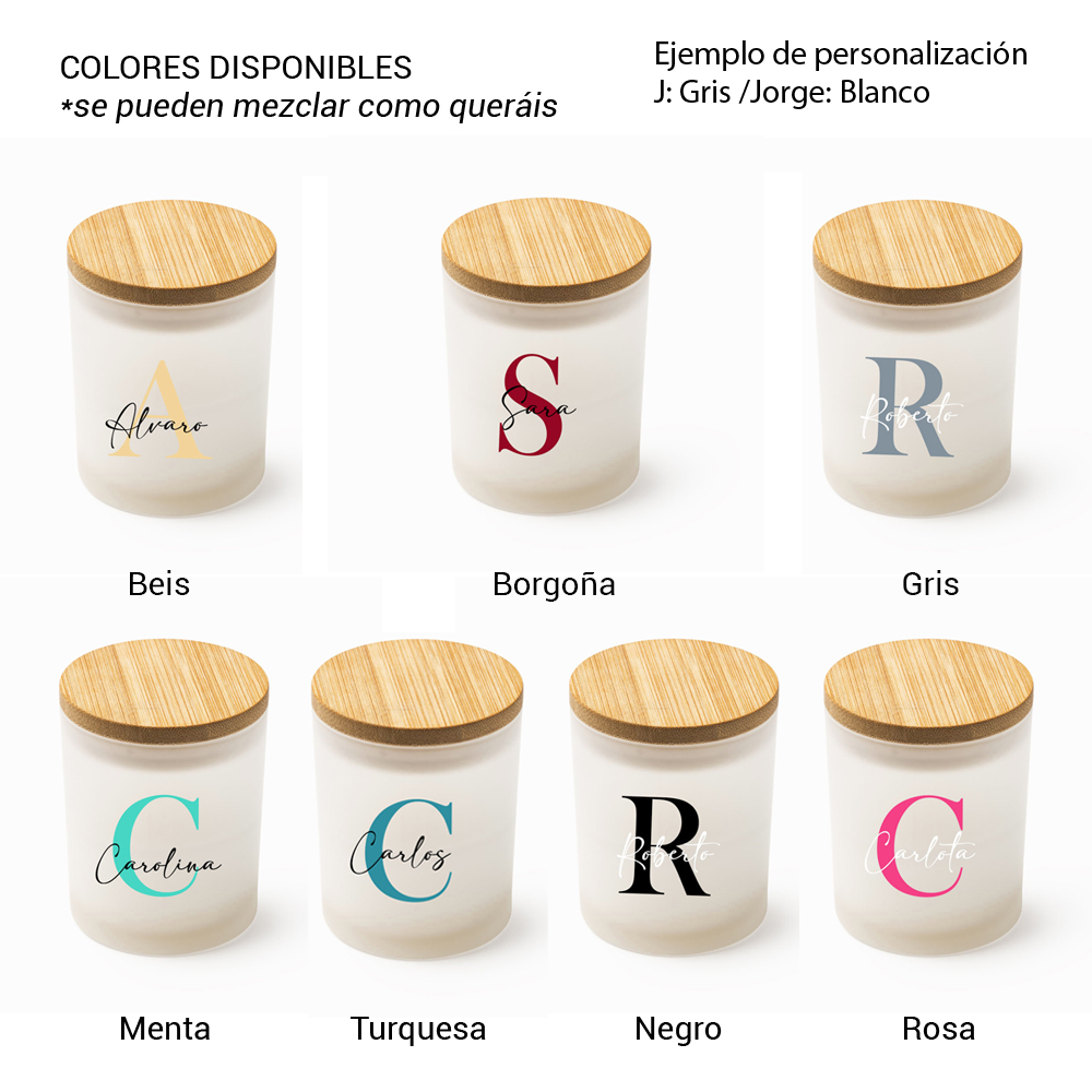 Vela personalizada con inicial y nombre - Imagen 8