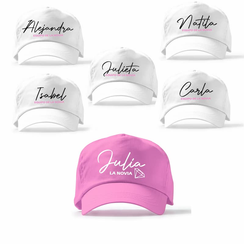 Gorra despedida de soltera equipo de la novia