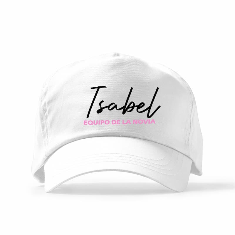 gorra equipo de la novia blanca