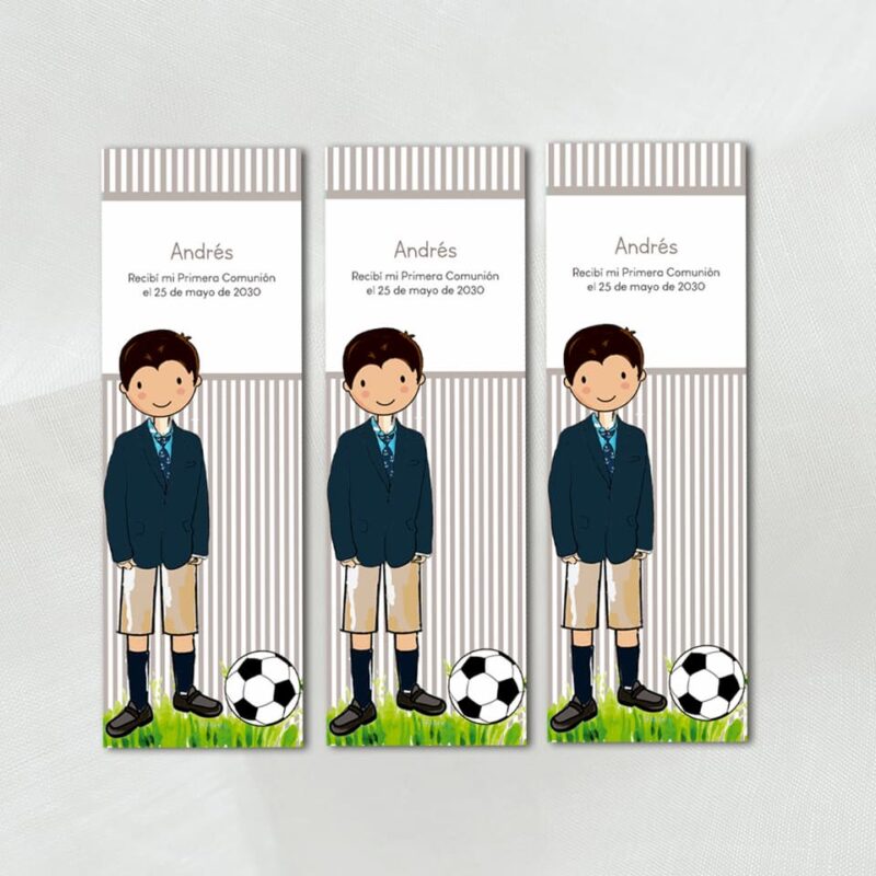 Marcapáginas de comunión con niño Simple