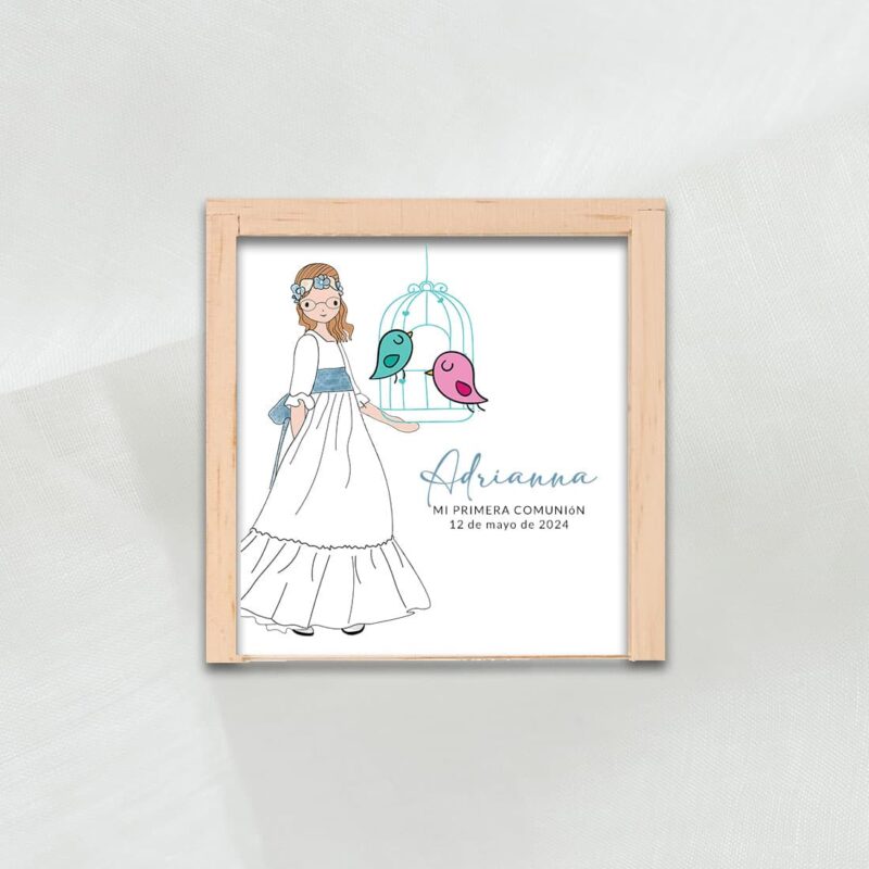 3 en raya personalizado para comunión