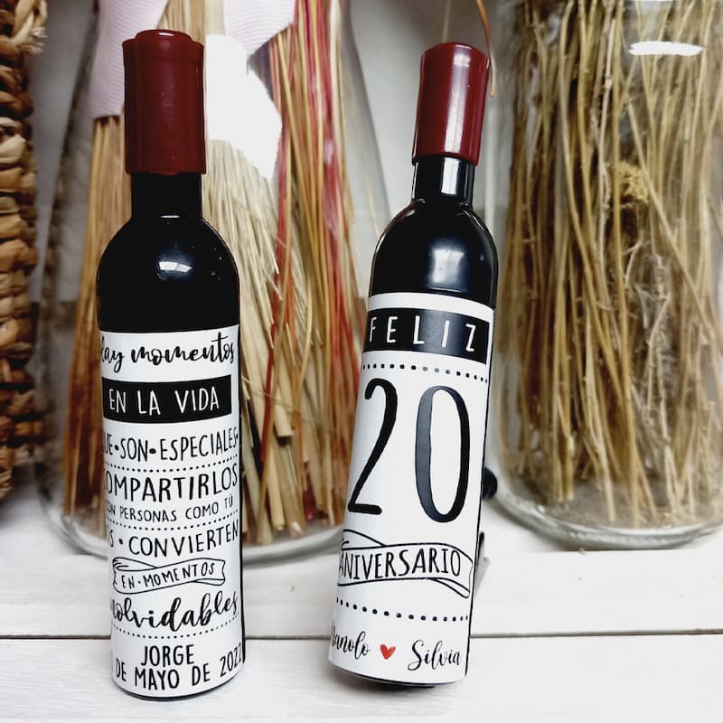 abridor botella de vino personalizado