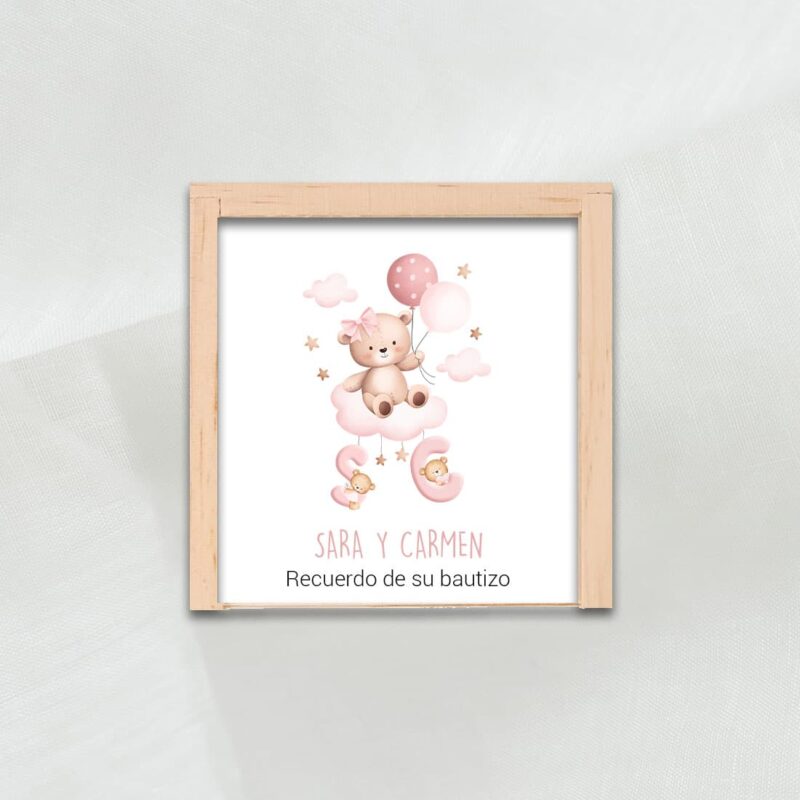 TRES EN RAYA PERSONALIZADO BAUTIZO