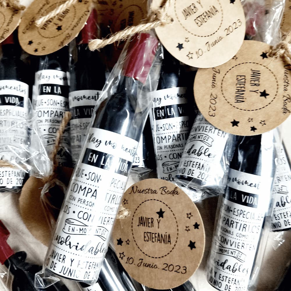 abridor botella de vino personalizado