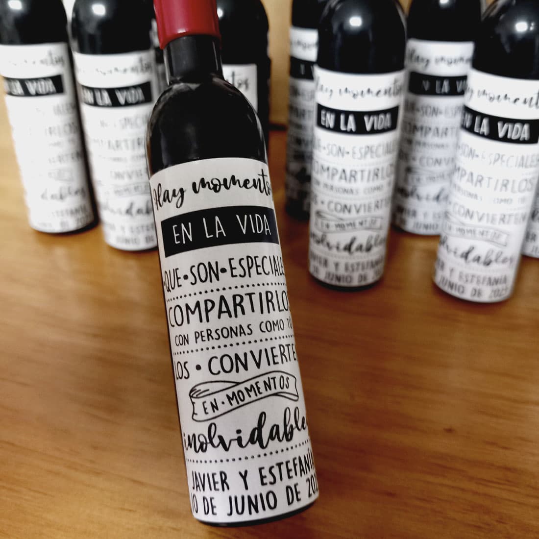 abridor botella de vino personalizado
