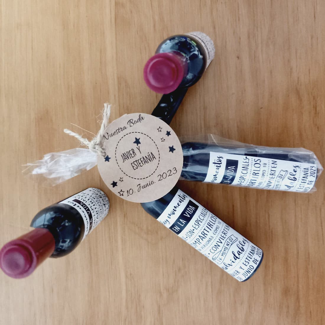 abridor botella de vino personalizado