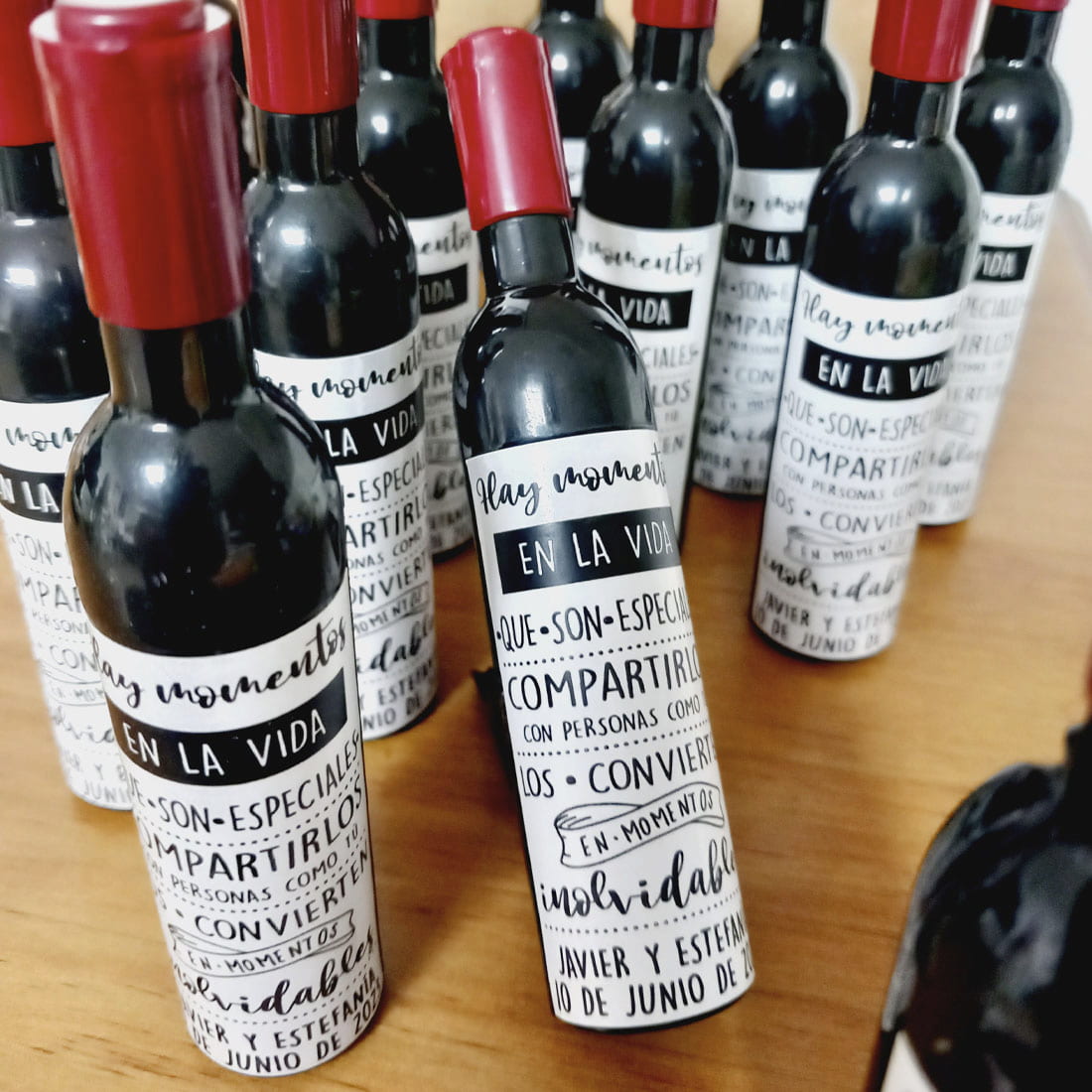 abridor botella de vino personalizado