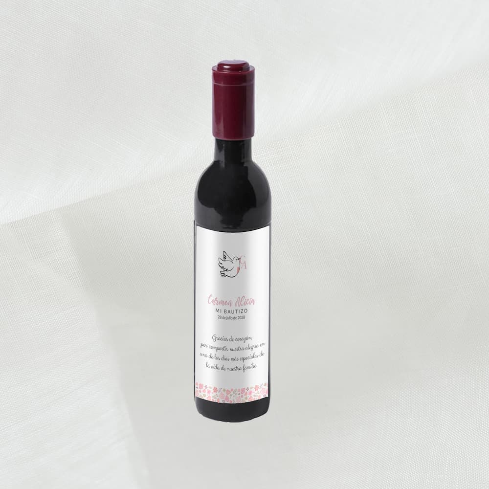 Abridor personalizado botella para bautizo - Imagen 3