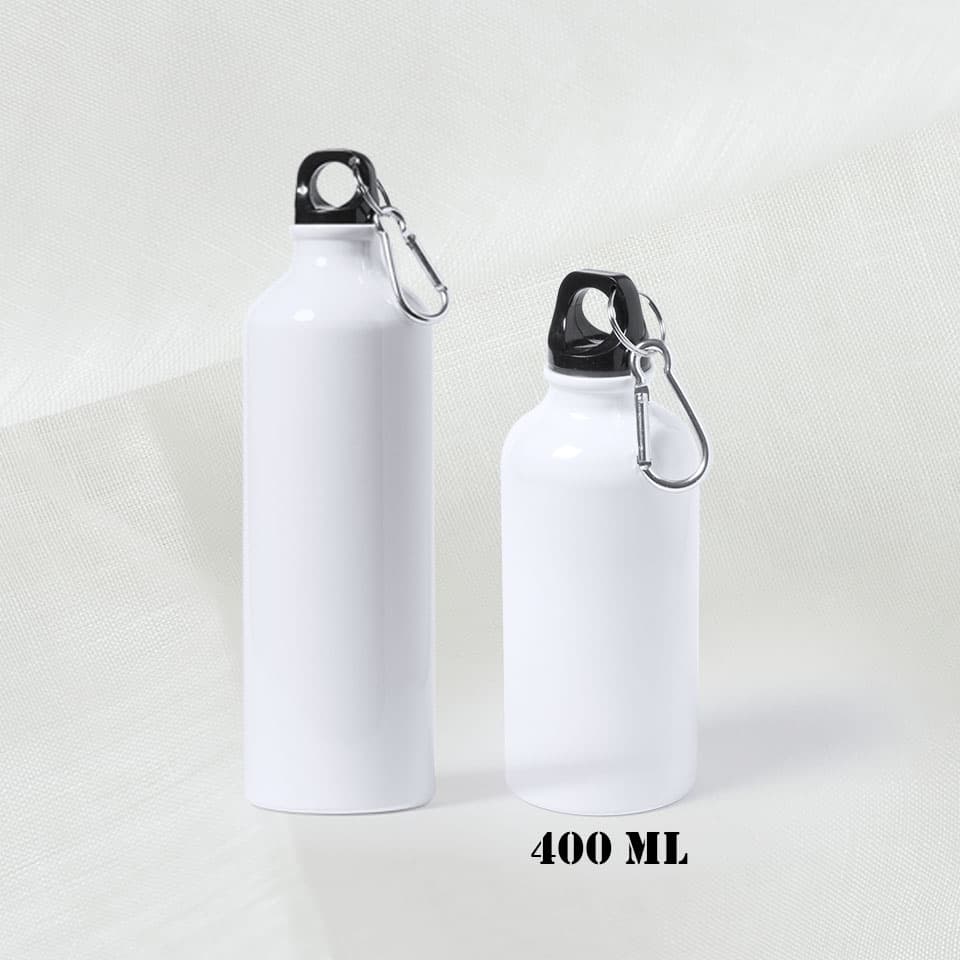 Botella aluminio con inicial y nombre 400