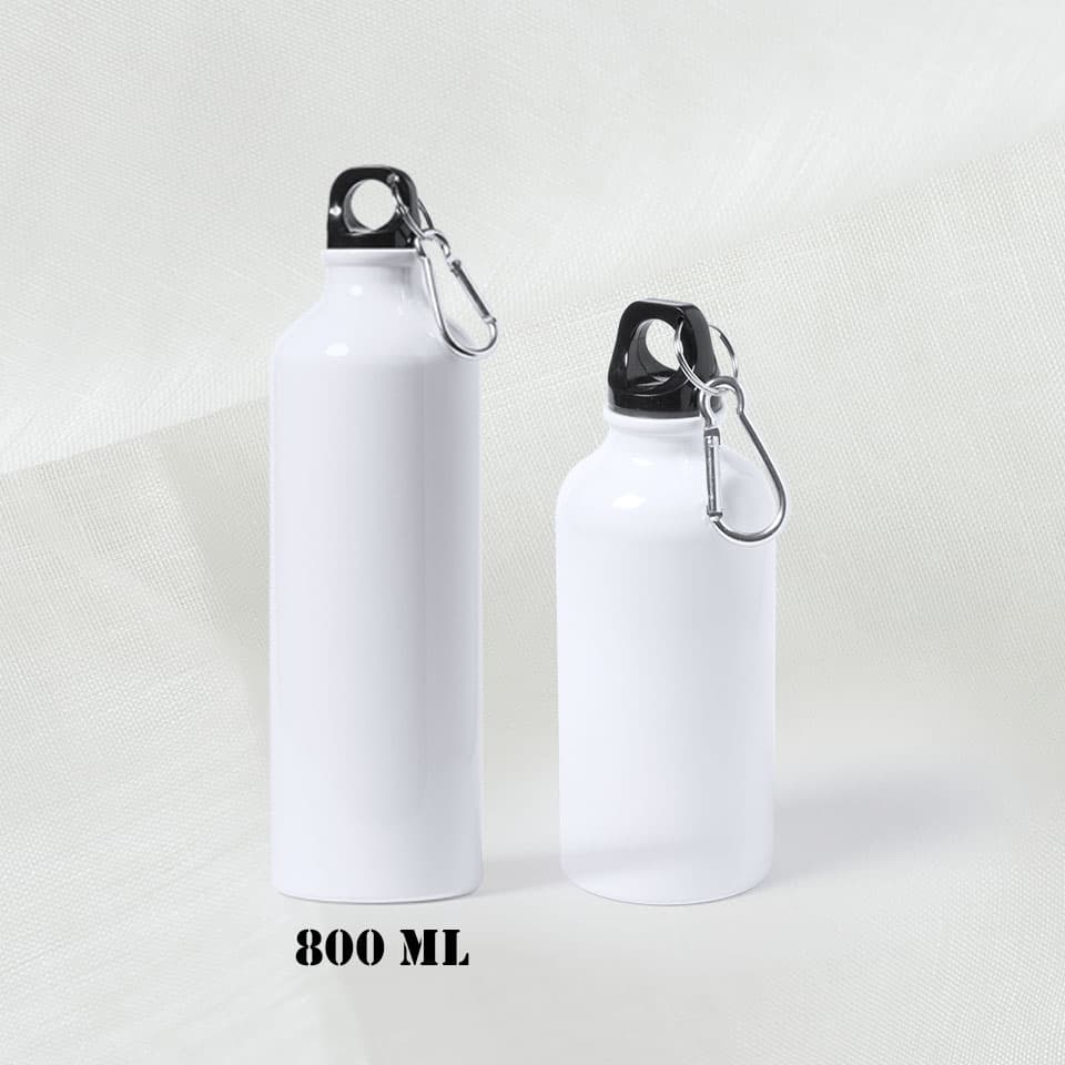 Botella aluminio con inicial y nombre 800