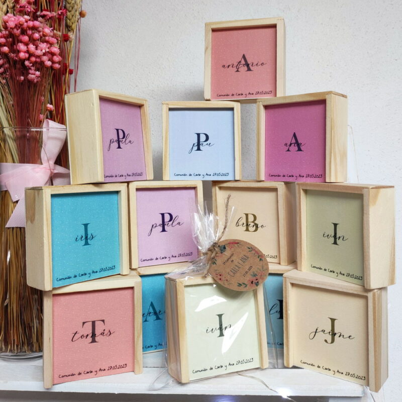 juego 3 en raya personalizado de madera