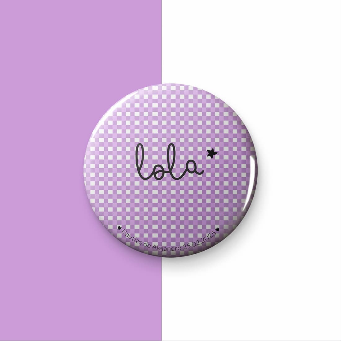Chapa vichy con nombre - Imagen 4