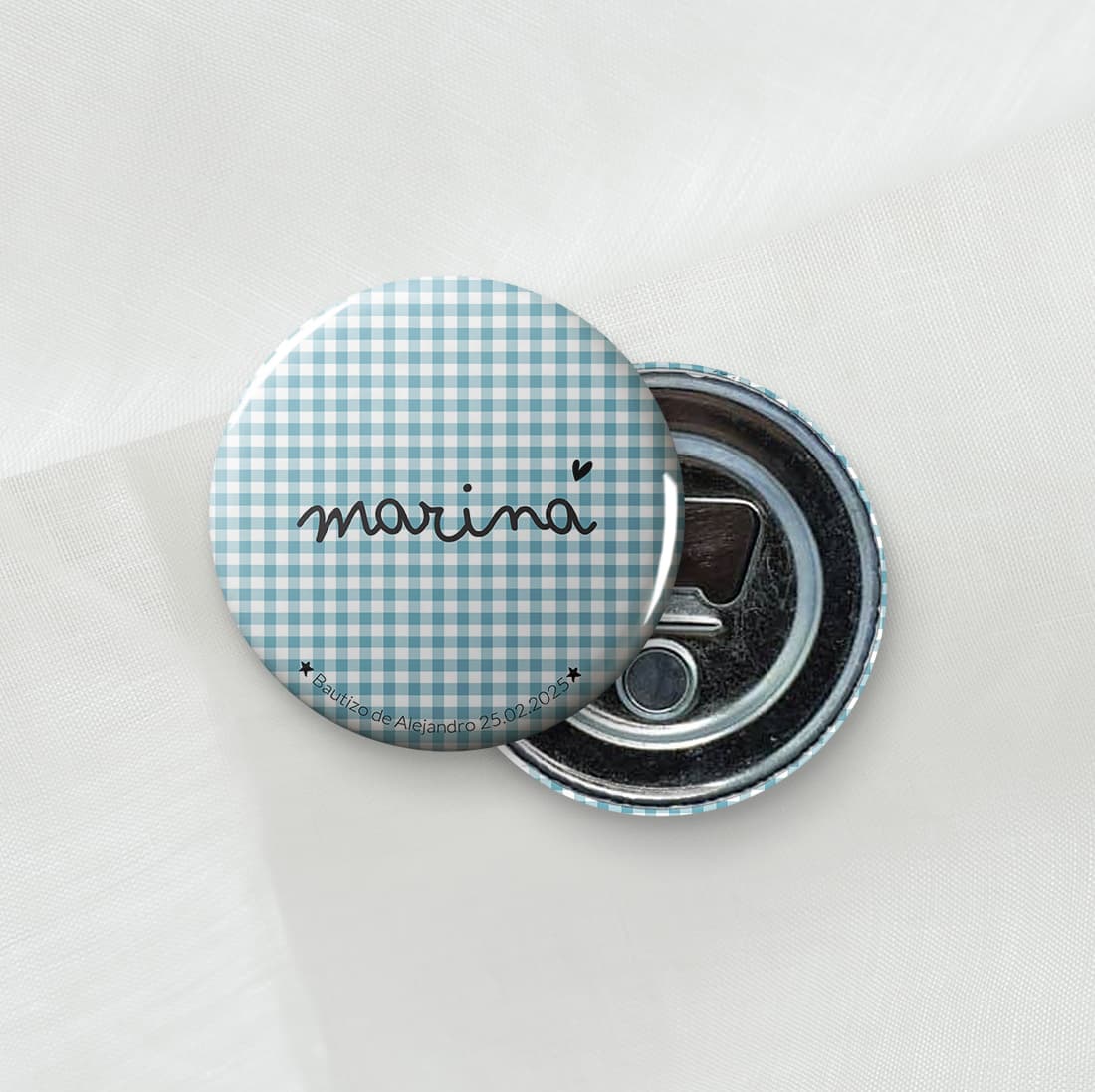 Chapa vichy con nombre - Imagen 12