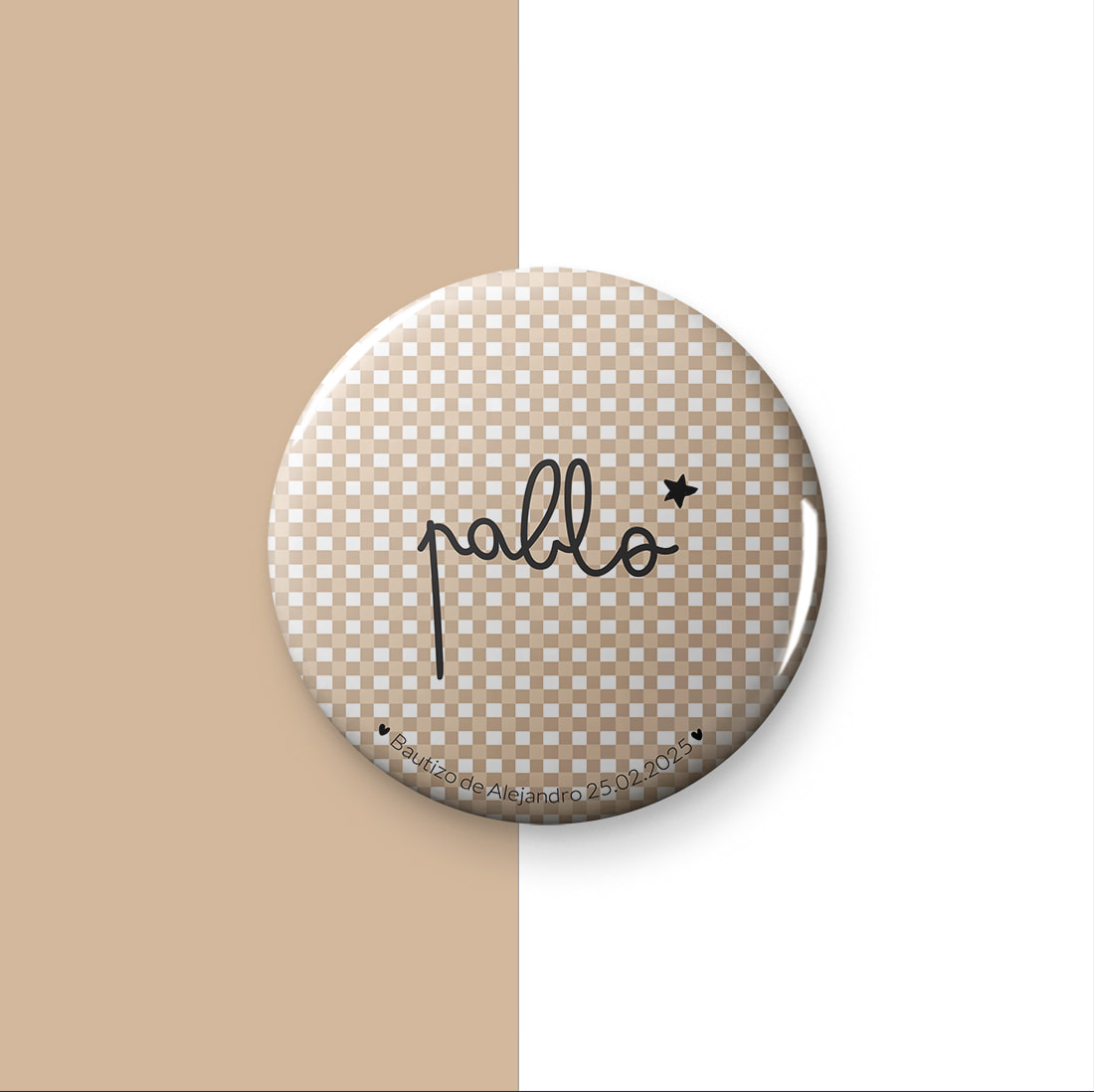 chapas personalizadas con nombre