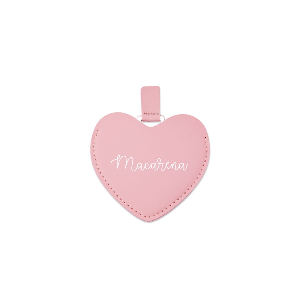 Espejo de bolsillo con forma de corazón