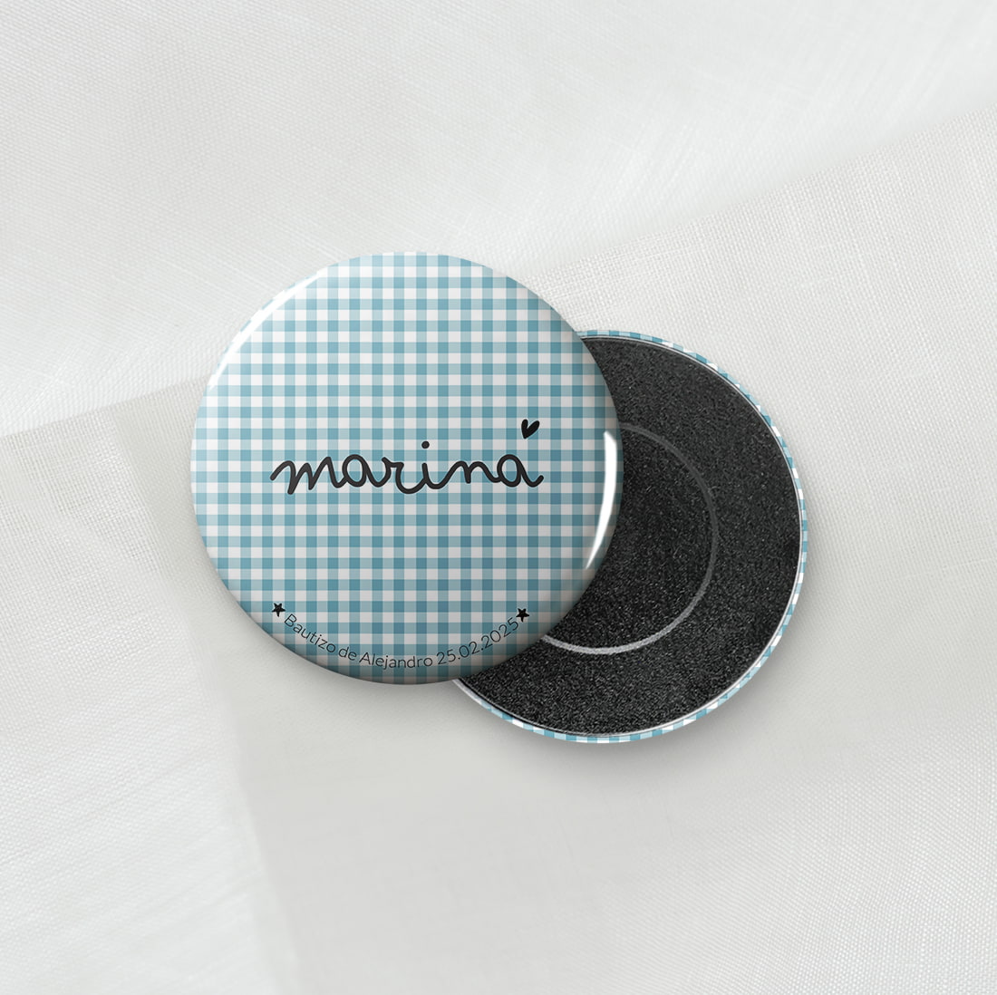 chapas personalizadas con nombre