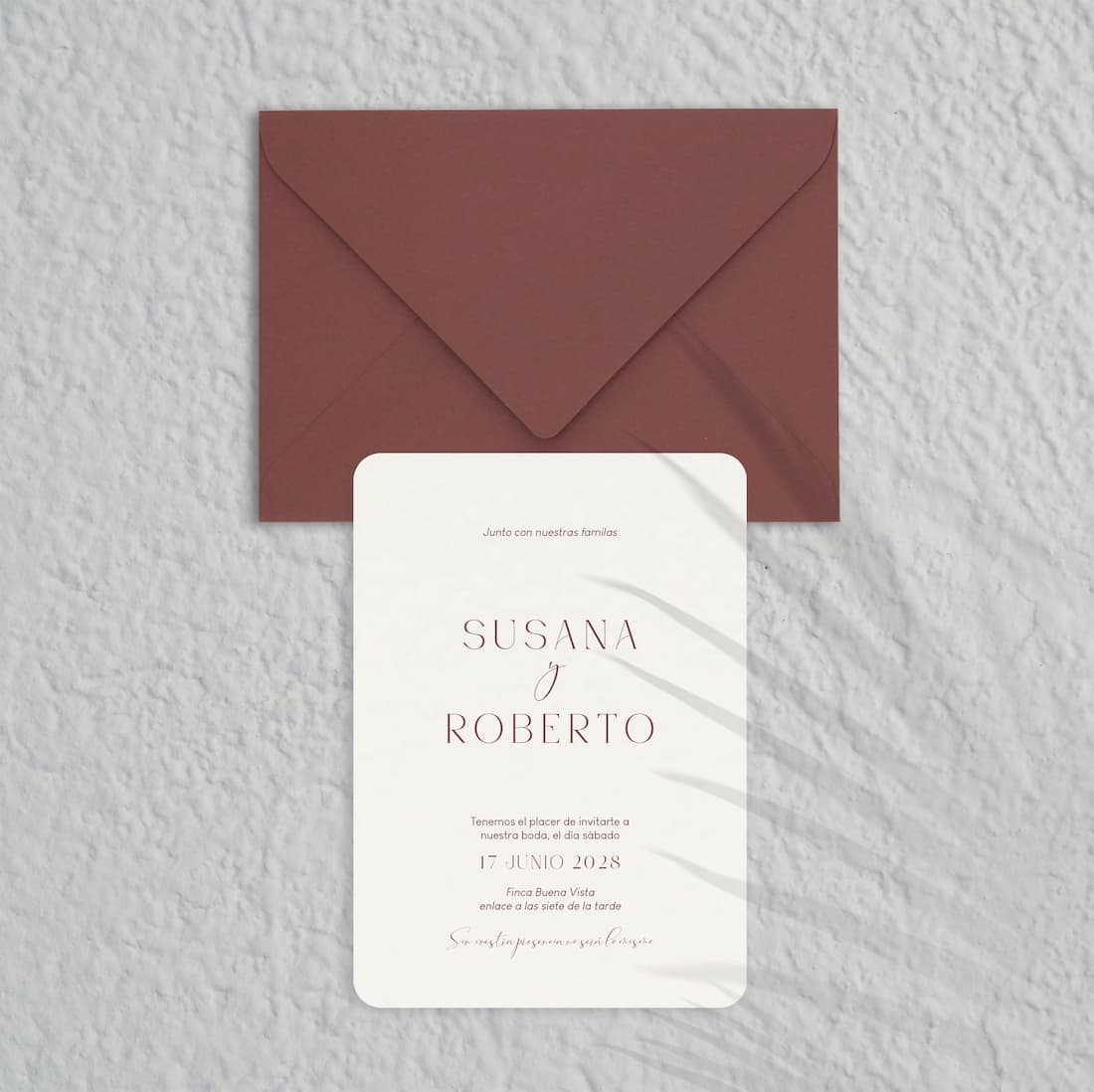Invitaciones de boda originales colorete