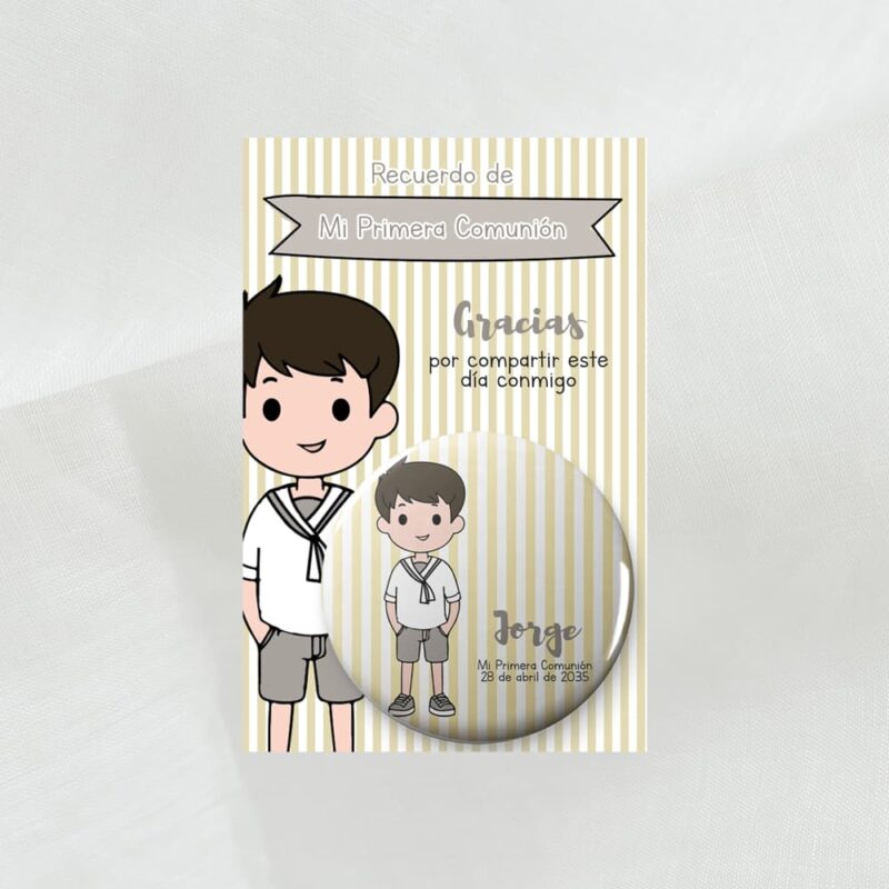 chapas niños comunión