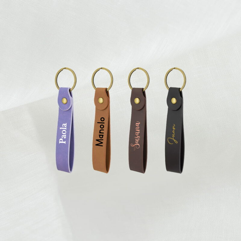 llavero piel personalizado