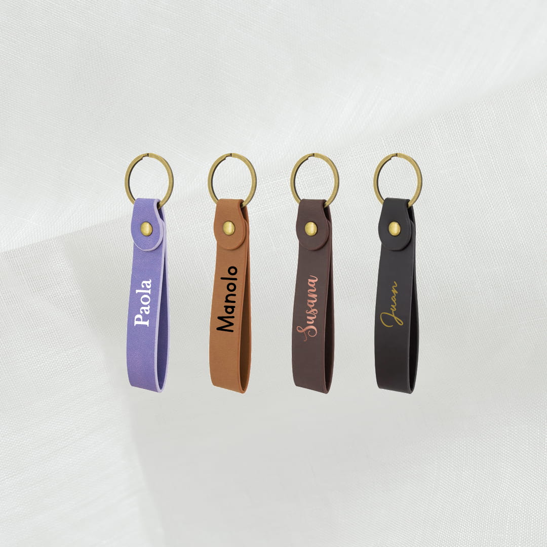 llavero piel personalizado